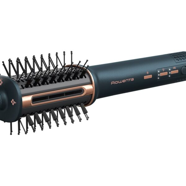 Rowenta Hair straightening brush/hair dryer | UB9720E0 | Ion conditioning | Number of heating levels 3 | 1100 W | Blue/Copper