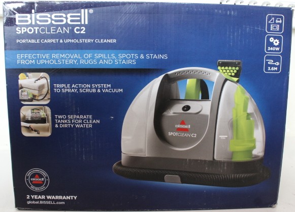 SALE OUT. | Bissell | Carpet and Upholstery Cleaner | 20671 SpotClean C2 | Corded operating | 340 W | Titanium/Silver Gray/Cha Cha Lime | Warranty 23 month(s) | DAMAGED PACKAGING