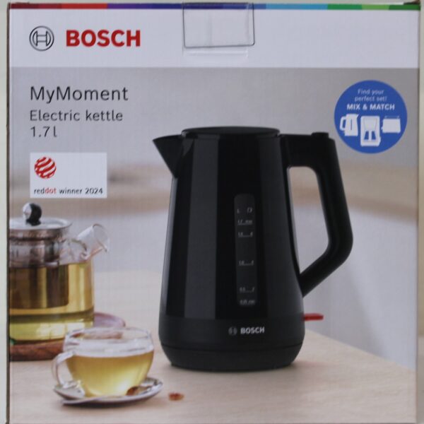 SALE OUT. | Bosch | Kettle | TWK1M123 | Electric | 2400 W | 1.7 L | Plastic | 360° rotational base | Black | DAMAGED PACKAGING