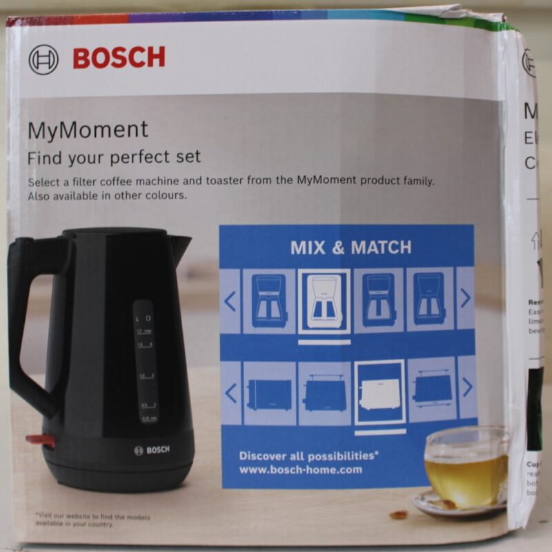 SALE OUT. | Bosch | Kettle | TWK1M123 | Electric | 2400 W | 1.7 L | Plastic | 360° rotational base | Black | DAMAGED PACKAGING - Image 2
