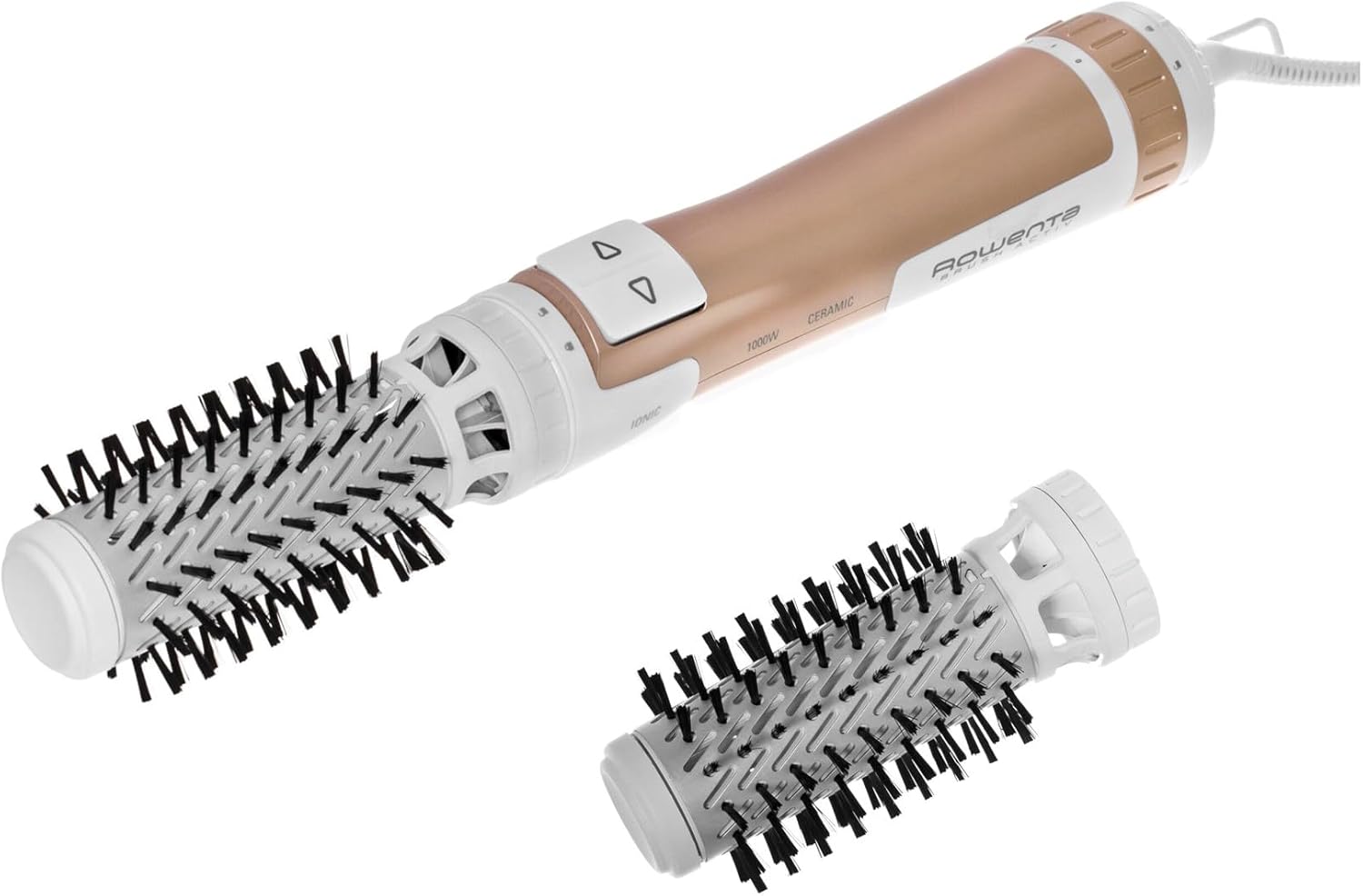 Rowenta Hair styler | Brush Activ CF9520F0 | Ion conditioning | Number of heating levels 2 | 1000 W | White/Copper