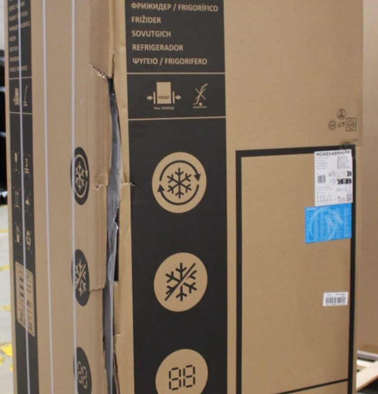 SALE OUT. Midea MDRB548MME46 Refrigerator, E, Freestanding, Combi, Height 186 cm, Fridge net 271L, Freezer net 130L, Grey | Midea Refrigerator | MDRB548MME46 | Energy efficiency class E | Free standing | Combi | Height 186 cm | No Frost system | Fridge net capacity 271 L | Freezer net capacity 130 L | 35 dB | Grey | DAMAGED PACKAGING, DENT ON THE LEFT SIDE - Image 3