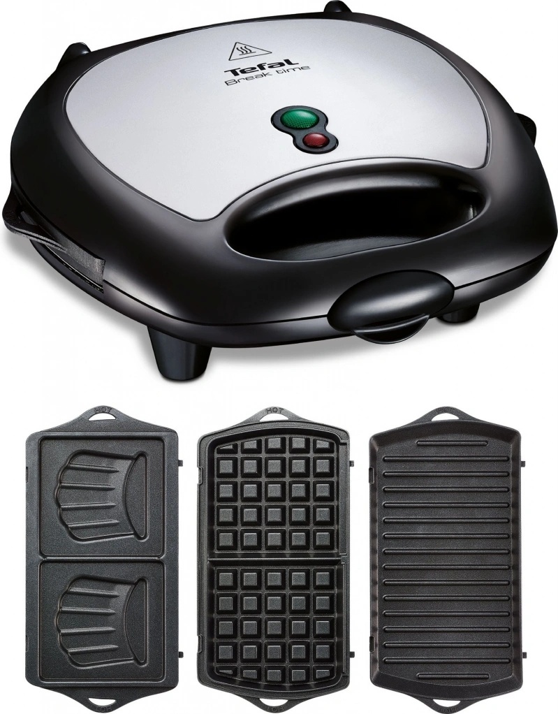 TEFAL | Sandwitch Maker | SW614831 | 700 W | Number of plates 3 | Black/Stainless Steel - Image 2