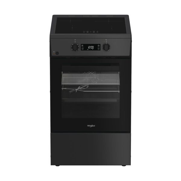 Whirlpool Cooker | W5I8LCSTA | Hob type Induction | Oven type Electric | Anthracite | Width 50 cm | Depth 60 cm | 60 L