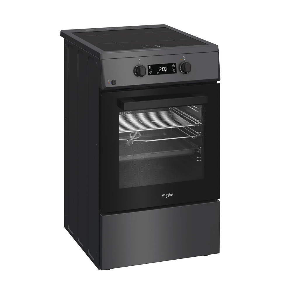 Whirlpool Cooker | W5I8LCSTA | Hob type Induction | Oven type Electric | Anthracite | Width 50 cm | Depth 60 cm | 60 L - Image 2