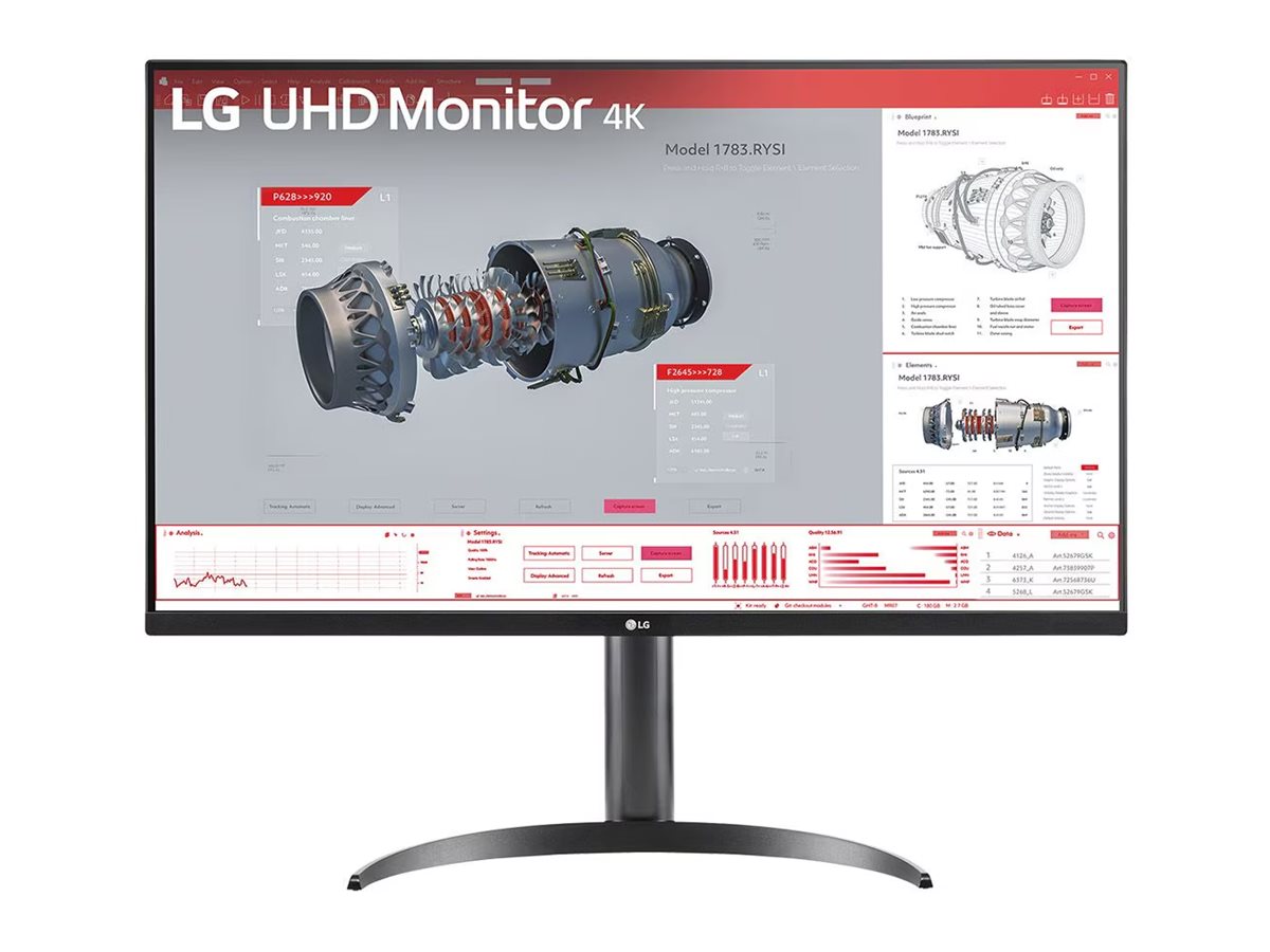 LG | 32BR55UK-B | 31.5 " | VA | UHD | 16:9 | 60 Hz | 4 ms | 3840 x 2160 pixels | 250 cd/m² | HDMI ports quantity 2 - Image 2