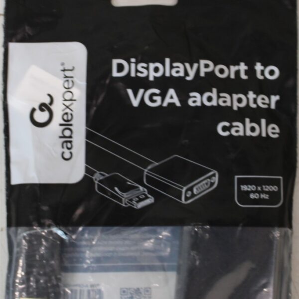 SALE OUT. Gembird DisplayPort to VGA adapter cable Black | Gembird Adapter cable | DisplayPort | VGA | DAMAGED PACKAGING