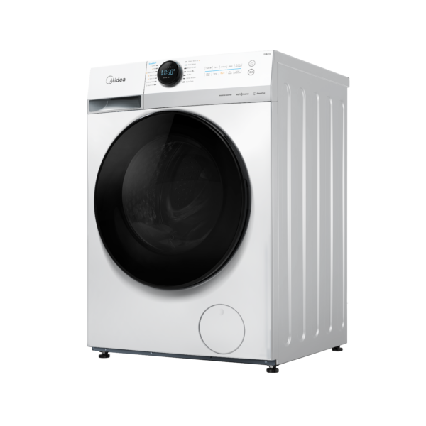 Midea Washing machine with dryer | MF200D80WB/1/W-HR | Energy efficiency class A/D | Front loading | Washing capacity 8 kg | 1400 RPM | Depth 48 cm | Width 60 cm | Display | LED | Drying system | Drying capacity 6 kg | Steam function | White
