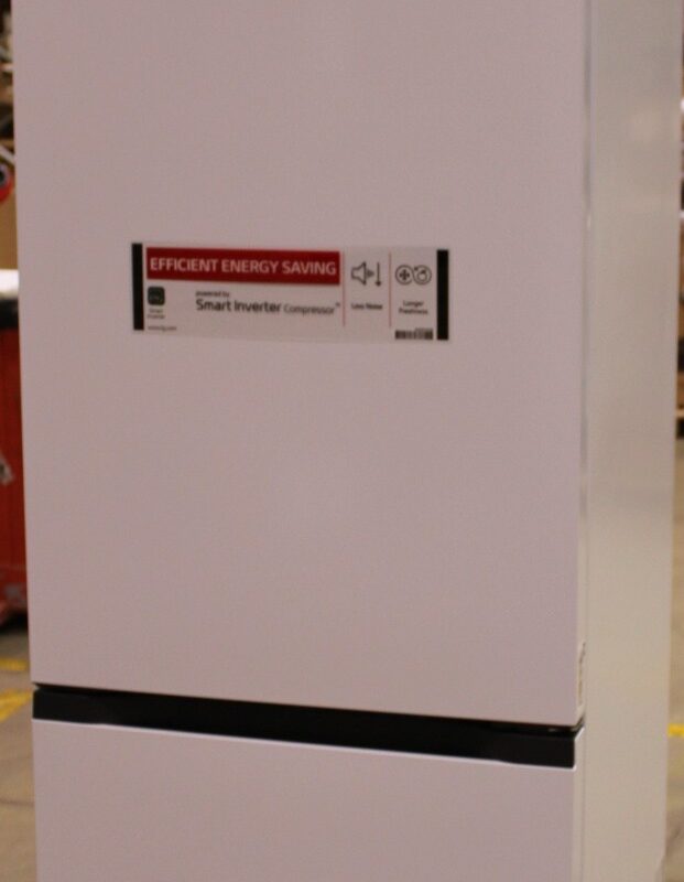 SALE OUT. LG GBBS322CSW Refrigerator, C, Free-standing, Combi, Height 2.03 m, Net fridge 262 L, Net freezer 113 L, White | LG Refrigerator | GBBS322CSW | Energy efficiency class C | Free standing | Combi | Height 203 cm | Fridge net capacity 262 L | Freezer net capacity 113 L | Display | 34 dB | White | DAMAGED PACKAGING, SCRATCHES AND DENTS ON TOP DOOR - Image 6