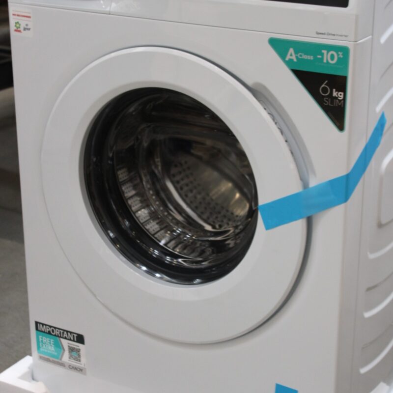 SALE OUT. Candy GD 06SS6-S Washing Machine, A, Front loading, Depth 42 cm, 6 kg, White | Candy Washing machine | GD 06SS6-S | Energy efficiency class A | Front loading | Washing capacity 6 kg | 1000 RPM | Depth 42 cm | Width 60 cm | Display | LED | Steam function | White | DAMAGED PACKAGING - Image 4