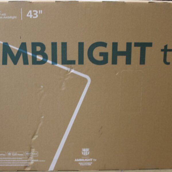 SALE OUT. Philips 43PUS8450/12 43" (108cm) 4K QLED Ambilight TV | Philips 4K QLED Ambilight TV | 43PUS8450/12 | 43 | Smart TV | TITAN OS | UHD | Black | DAMAGED PACKAGING