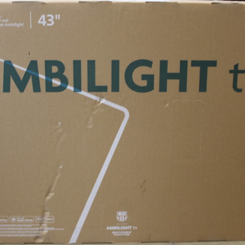 SALE OUT. Philips 43PUS8450/12 43" (108cm) 4K QLED Ambilight TV | Philips 4K QLED Ambilight TV | 43PUS8450/12 | 43 | Smart TV | TITAN OS | UHD | Black | DAMAGED PACKAGING