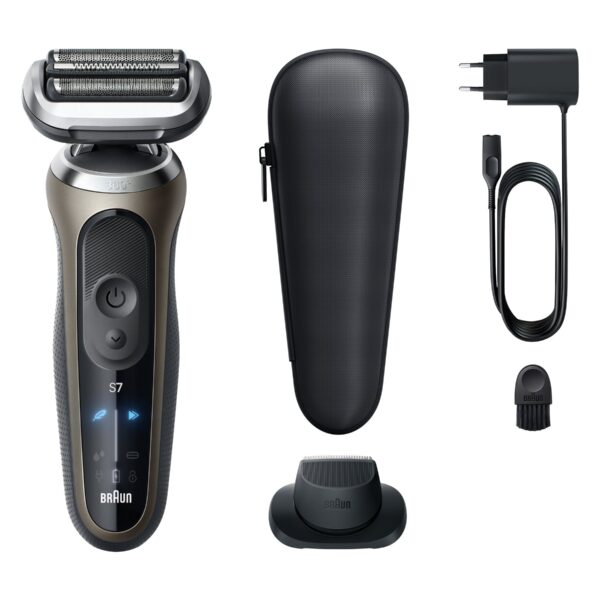 Braun Shaver | 72-72-C1200s Series 7 | Operating time (max) 60 min | Wet & Dry | Lithium Ion | Gold