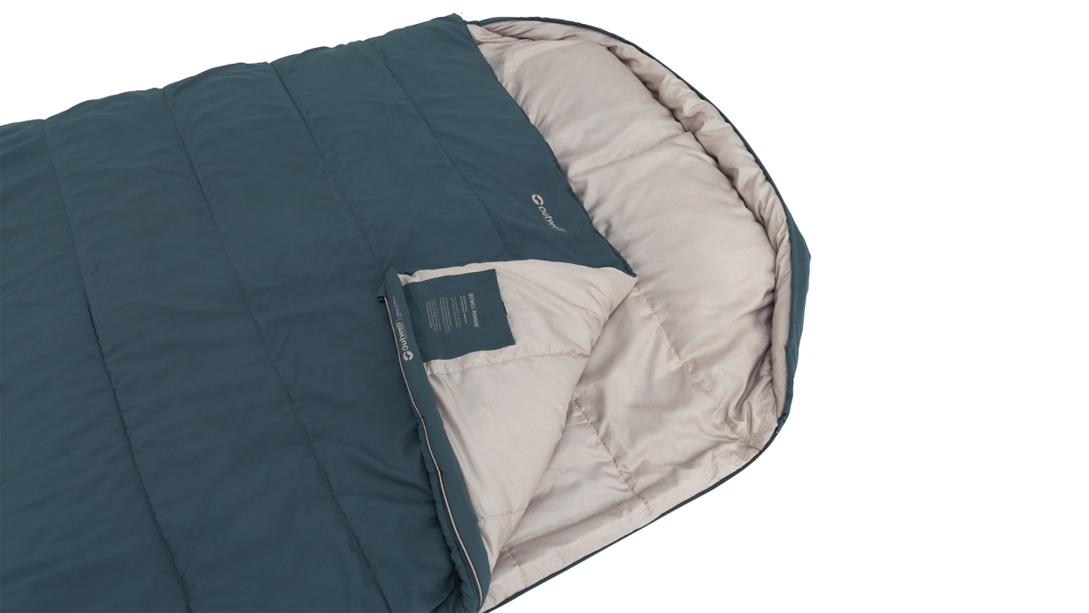 Outwell Campion Lux Double | Sleeping Bag | 225 x 140 cm | 16 to 5 °C | 2 way open - auto lock, L-shape - Image 3