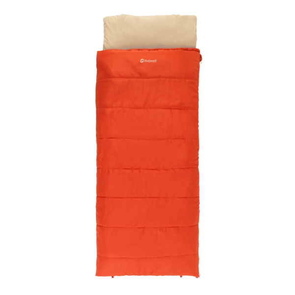 Outwell Contour Lux | Sleeping Bag | 220 x 85 cm | 2-way L-shape open-end with auto lock