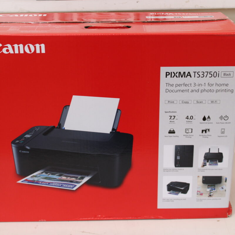 SALE OUT. Canon PIXMA TS3750I | Inkjet | Colour | Multicunction Printer | A4 | Wi-Fi | Black | DAMAGED PACKAGING