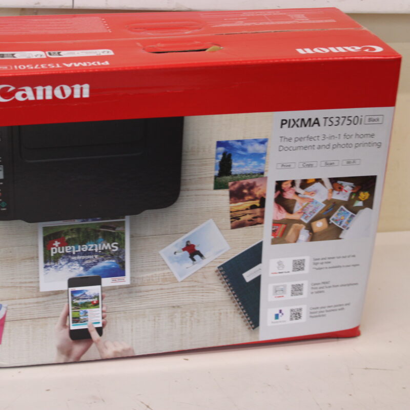 SALE OUT. Canon PIXMA TS3750I | Inkjet | Colour | Multicunction Printer | A4 | Wi-Fi | Black | DAMAGED PACKAGING - Image 4