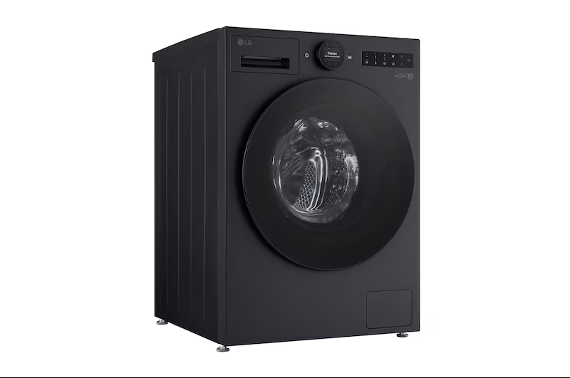 LG | Washing Machine | F2X70S9TSB | Energy efficiency class A | Front loading | Washing capacity 9 kg | 1200 RPM | Depth 47.5 cm | Width 60 cm | Display | LED | Steam function | Matte Black
