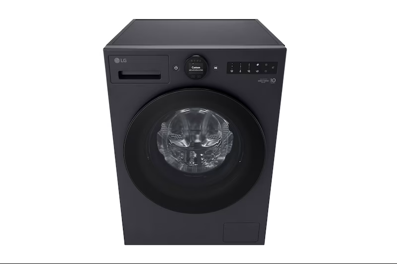 LG | Washing Machine | F2X70S9TSB | Energy efficiency class A | Front loading | Washing capacity 9 kg | 1200 RPM | Depth 47.5 cm | Width 60 cm | Display | LED | Steam function | Matte Black - Image 4
