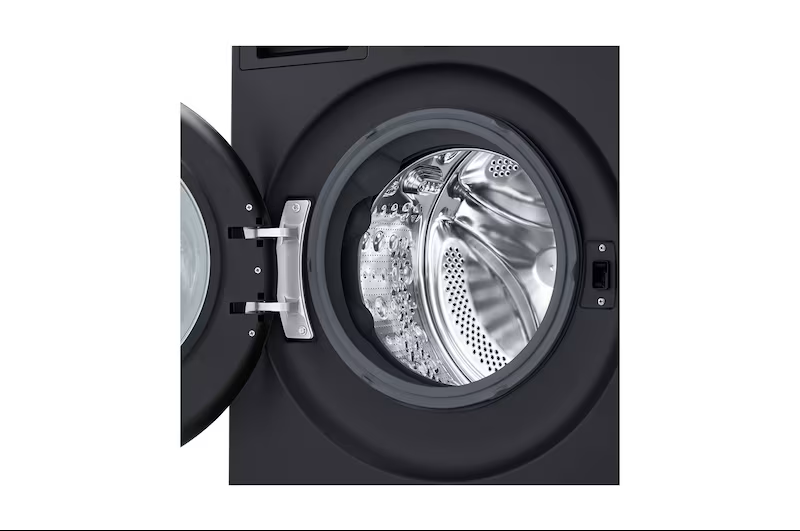 LG | Washing Machine | F2X70S9TSB | Energy efficiency class A | Front loading | Washing capacity 9 kg | 1200 RPM | Depth 47.5 cm | Width 60 cm | Display | LED | Steam function | Matte Black - Image 8