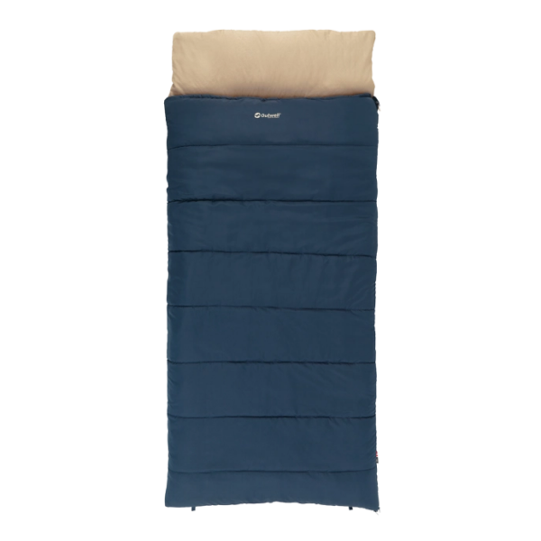 Outwell Contour Lux XL | Sleeping Bag | 220 x 105 cm | 2-way L-shape open-end with auto lock