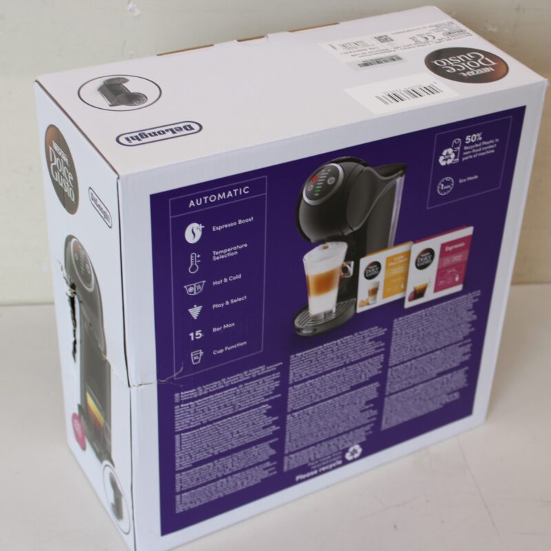SALE OUT. Delonghi EDG315.B Dolce Gusto Coffee Maker, Black | Delonghi | Coffee Maker | EDG315.B Dolce Gusto | Pump pressure 15 bar | Automatic | 1400 W | Black | DAMAGED PACKAGING