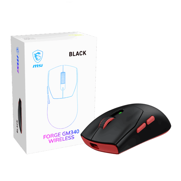 MSI FORGE GM340 | Wireless | 2.4 GHz, Bluetooth, USB 2.0