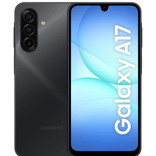 Samsung | Galaxy | A17 | Black | 6.7 " | Super AMOLED | 1080 x 2340 pixels | Exynos | 1330 | Internal RAM 4 GB | 128 GB | MicroSD | Dual SIM | 3G | 4G | 5G | Main camera resolution 50 MP | Secondary camera resolution 5 MP | Android | 5000 mAh