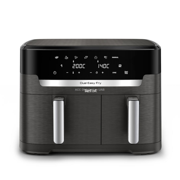 TEFAL | Air Fryer | EY942HE0 Easy Fry Dual XXL | Power 2700 W | Capacity 11 L | Dark Grey