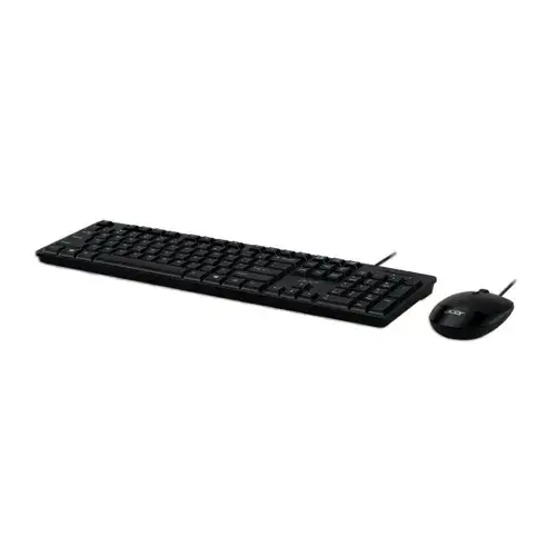 Acer AAK400 | Keyboard and Mouse Set | Wired | US | Black | Retail Pack