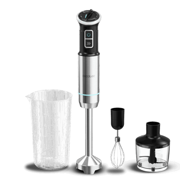 Cecotec Hand blender | Power Neutron 1100MAX Cream&Crush | Hand Blender | 1100 W | Number of speeds Adjustable | Turbo mode | Chopper | Black/Silver