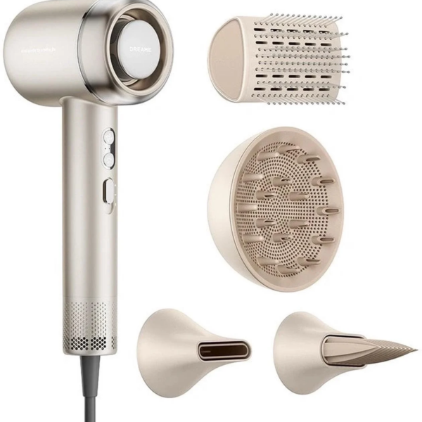 Dreame Hair Dryer | AHG40A GO | 2000 W | Number of temperature settings 4 | Ionic function | Diffuser nozzle | Gold