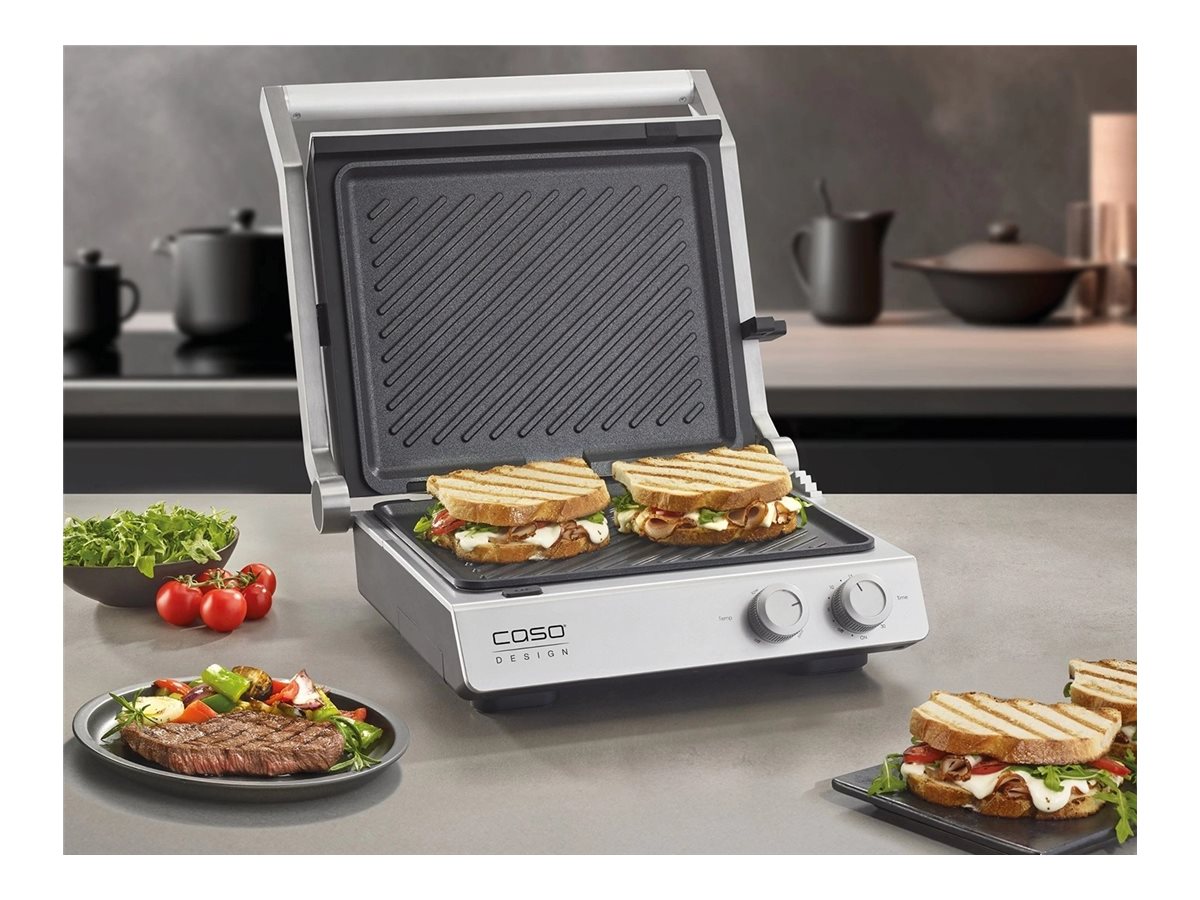 Caso Double Contact Grill | SteakChef | Contact grill | 2000 W | Stainless Steel - Image 4