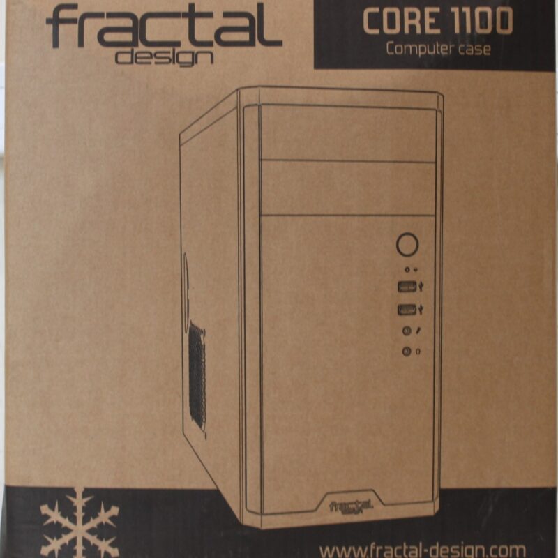 SALE OUT. Fractal Design Core 1100, Black | Fractal Design | CORE 1100 | Black | Micro ATX | DAMAGED PACKAGING, DENTED BODY