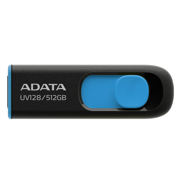 ADATA | USB Flash Drive | UV128 | 512 GB | USB Type-A | Black/Blue
