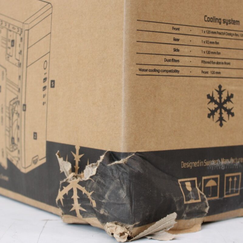 SALE OUT. Fractal Design Core 1100, Black | Fractal Design | CORE 1100 | Black | Micro ATX | DAMAGED PACKAGING, DENTED BODY - Image 2