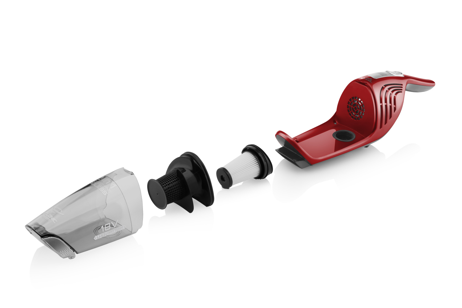 ETA | Vacuum Cleaner | ETA445390000 Moneto II | Cordless operating | Handstick 2in1 | N/A W | 18 V | Operating time (max) 45 min | Red/Black - Image 8
