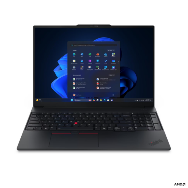 Lenovo ThinkPad E16 G4 AMD | Black | 16 " | IPS | WUXGA | 1920 x 1200 pixels | Anti-glare | AMD Ryzen AI 5 | 330 | 16 GB | SODIMM DDR5 | Solid-state drive capacity 512 GB | AMD Radeon 820M Graphics | Windows 11 Pro | 802.11be | Bluetooth version 5.4 | Keyboard language Nordic | Keyboard backlit | Warranty 36 month(s) | Battery warranty 12 month(s)