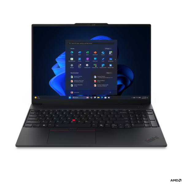 Lenovo ThinkPad E16 G4 AMD | Black | 16 " | IPS | WUXGA | 1920 x 1200 pixels | Anti-glare | AMD Ryzen AI 5 | 330 | 16 GB | SODIMM DDR5 | Solid-state drive capacity 512 GB | AMD Radeon 820M Graphics | Windows 11 Pro | 802.11be | Bluetooth version 5.4 | Keyboard language English | Keyboard backlit | Warranty 36 month(s) | Battery warranty 12 month(s)