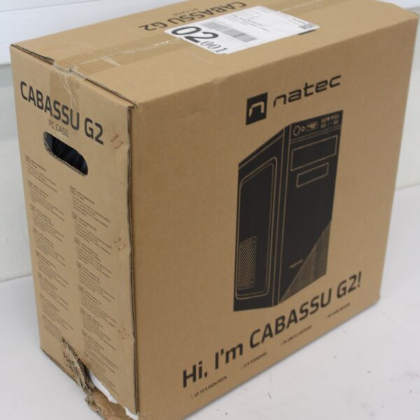 SALE OUT. Natec Cabassu G2 PC case Midi Tower, Black | Natec | PC case | Cabassu G2 | Black | Midi Tower | DAMAGED PACKAGING