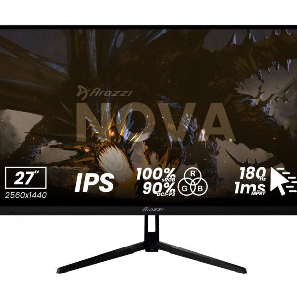 Arozzi | Nova | 24 " | IPS | FHD | 16:9 | 200 Hz | 1 ms | 1920 x 1080 pixels | 300 cd/m² | HDMI ports quantity 1 | Black