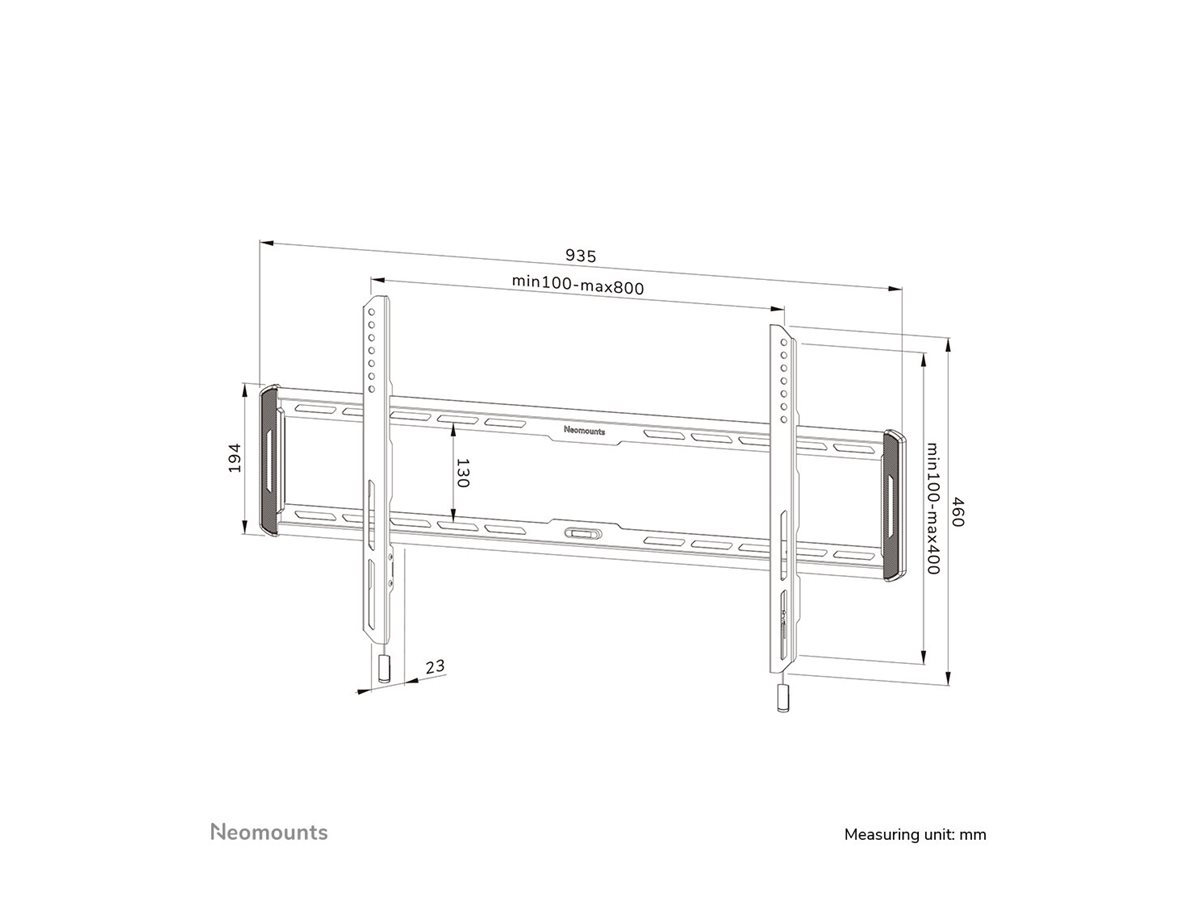 Neomounts Wall mount | WL30-550BL18 TV mount | 43-86 " | Maximum weight (capacity) 60 kg | Black - Image 27