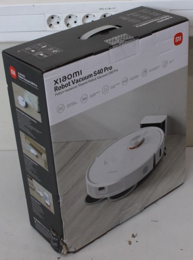 SALE OUT. Xiaomi Robot Vacuum S40 Pro EU | Xiaomi Robot Vacuum S40 Pro EU | Wet&Dry | 5200 mAh | Dust capacity 0.43 L | 15000 Pa | White | DAMAGED PACKAGING