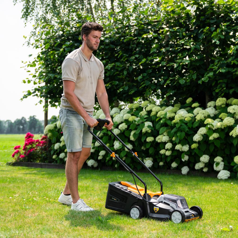 Batavia B.V. 18V Cordless Lawn Mower, 32 cm, Without battery and charger | Mowing Area 200 m² - Image 6
