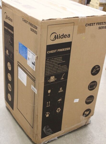 SALE OUT. | Midea Freezer | MDRC152FEE01 | Energy efficiency class E | Chest | Free standing | Height 85 cm | Total net capacity 99 L | White | DAMAGED PACKAGING, DENTED FRONT, RIGHT, BOTTOM SIDE AND CORNER
