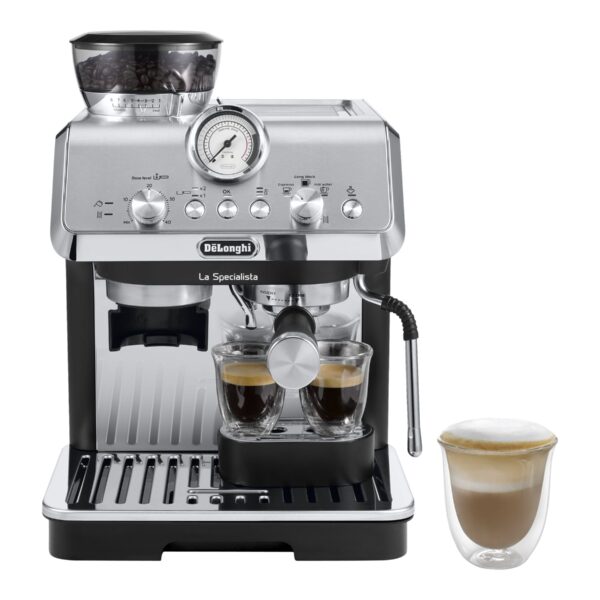 Delonghi Coffee machine | EC9155.MB | Pump pressure 15 bar | Built-in milk frother | Manual | Metal Black | 1400 W