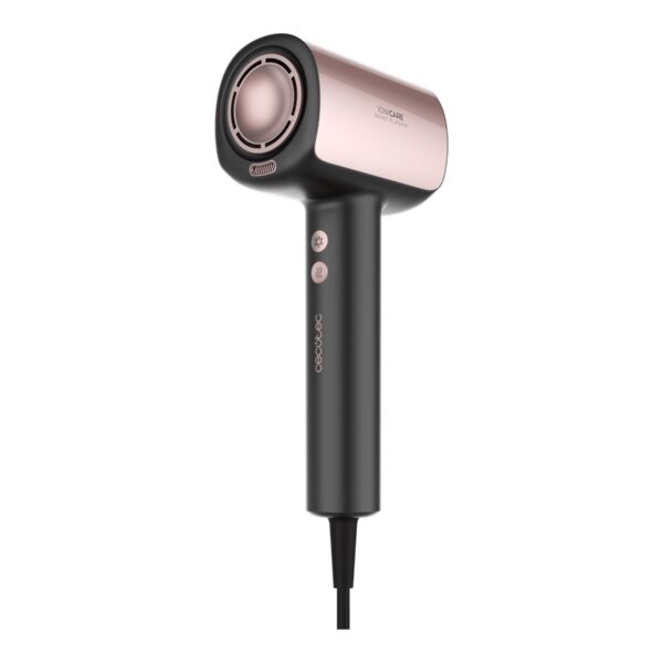 Cecotec Hair dryer | DryGlam Nano Plasma | 1600 W | Number of temperature settings 3 | Ionic function | Black/Rose Gold | Diffuser nozzle