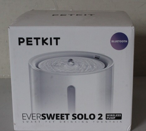 SALE OUT. Petkit P4114 (CT-W2) Eversweet Solo 2 Fountain, White | PETKIT | Smart Pet Drinking Fountain | Eversweet Solo 2 | Capacity 2 L | Filtering | Material Plastic | White | DEMO | 24 month(s)