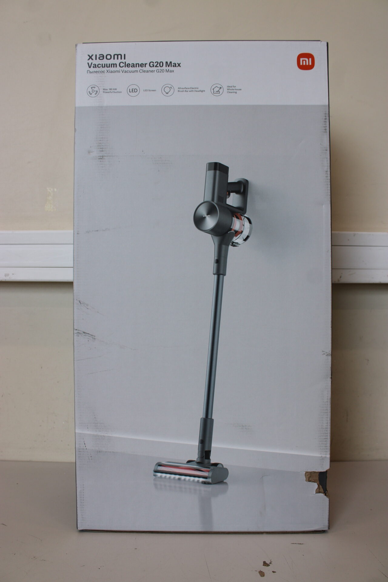 SALE OUT. Xiaomi Vacuum Cleaner | G20 Max EU | Cordless operating | 520 W | 25.2 V | Operating time (max) 60 min | Grey | Warranty 24 month(s) | DAMAGED PACKAGING