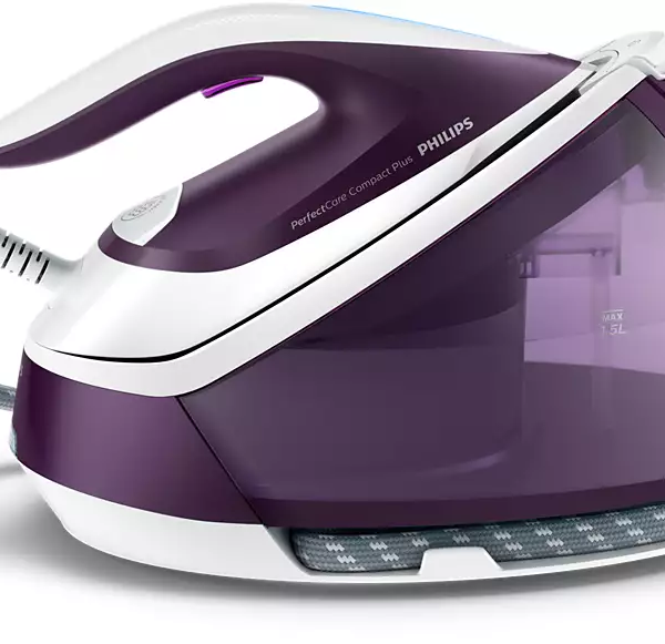 Philips | Ironing System | GC7933/30 PerfectCare Compact Plus | 2400 W | Continuous steam 120 g/min | Purple